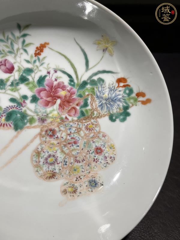 古玩陶瓷粉彩盤真品鑒賞圖