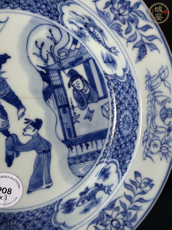 古玩陶瓷青花盤真品鑒賞圖