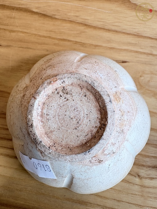 古玩陶瓷青白釉葵口盞真品鑒賞圖