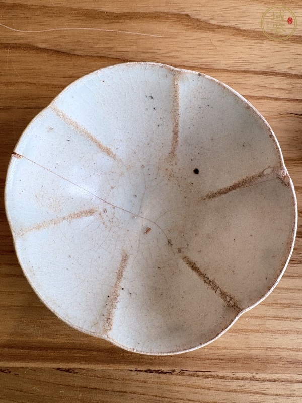 古玩陶瓷青白釉葵口盞真品鑒賞圖