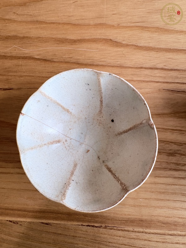 古玩陶瓷青白釉葵口盞真品鑒賞圖