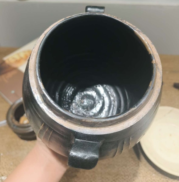 古玩陶瓷線條罐拍賣，當(dāng)前價(jià)格3200元