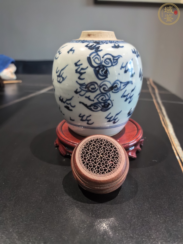古玩陶瓷青花鳳紋罐真品鑒賞圖