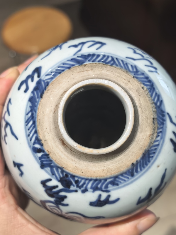 古玩陶瓷雍正青花鳳紋罐拍賣，當前價格5588元