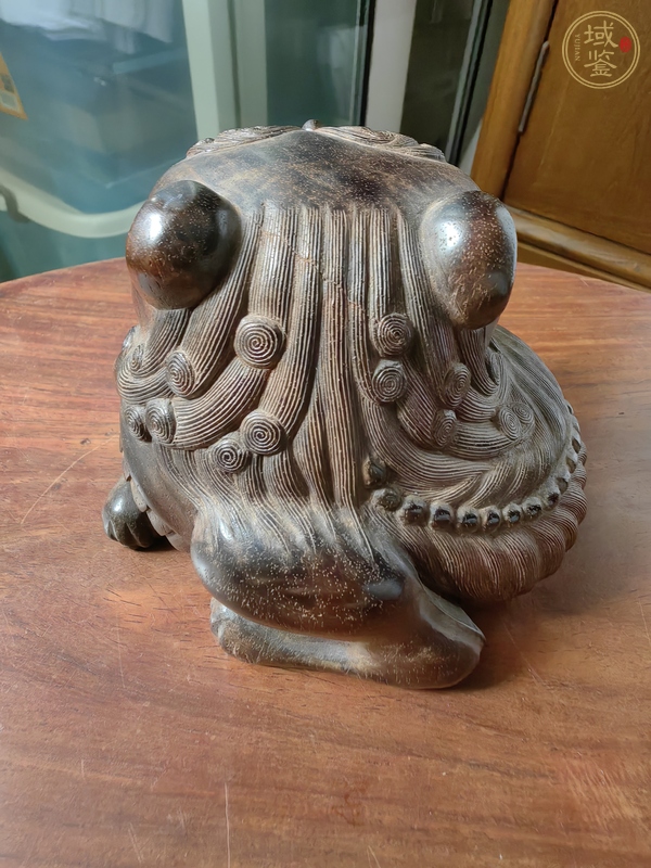 古玩雜項(xiàng)近代木雕仿古瑞獸真品鑒賞圖