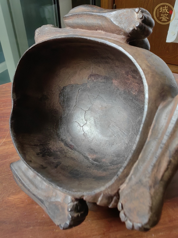 古玩近代木雕仿古瑞獸真品鑒賞圖