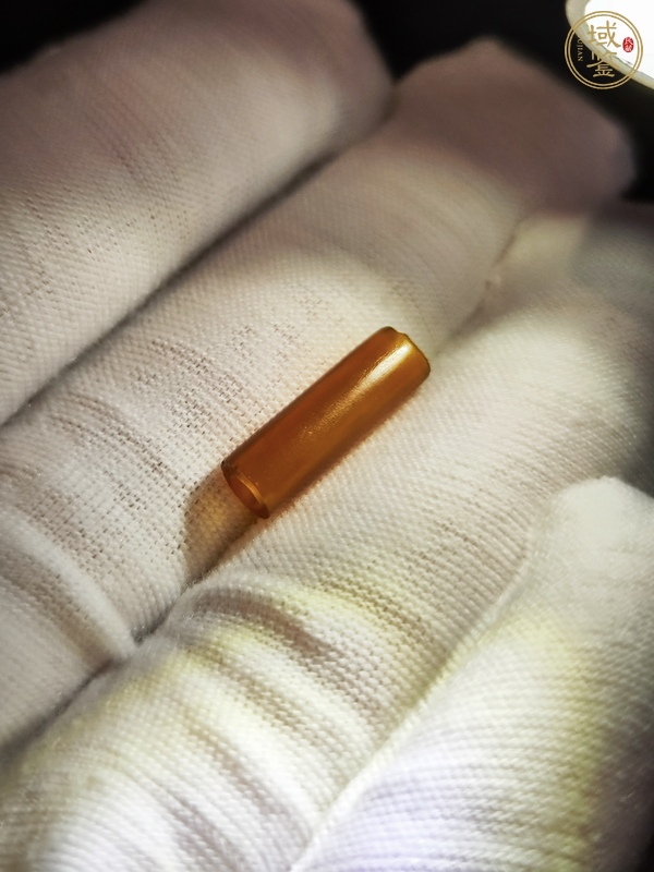 古玩玉器瑪瑙管珠真品鑒賞圖