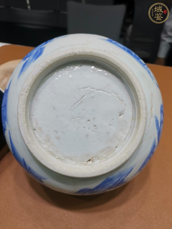 古玩陶瓷青花人物故事紋爐真品鑒賞圖