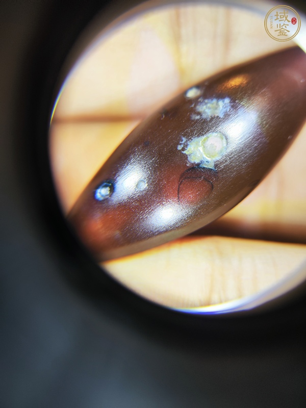 古玩玉器瑪瑙橄欖型珠真品鑒賞圖