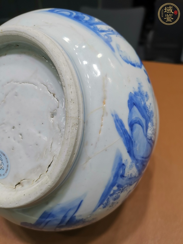 古玩陶瓷青花人物故事紋爐真品鑒賞圖
