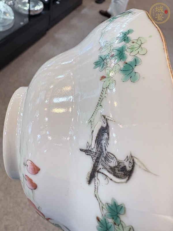 古玩陶瓷五倫圖粉彩碗真品鑒賞圖