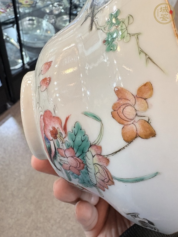 古玩陶瓷五倫圖粉彩碗真品鑒賞圖
