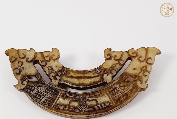 古玩玉器做舊仿古“玉璜佩”真品鑒賞圖