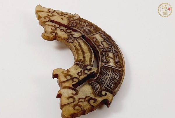 古玩玉器做舊仿古“玉璜佩”真品鑒賞圖