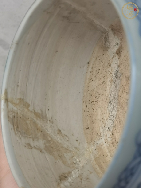 古玩陶瓷明代成化至弘治青花纏枝花卉紋爐真品鑒賞圖