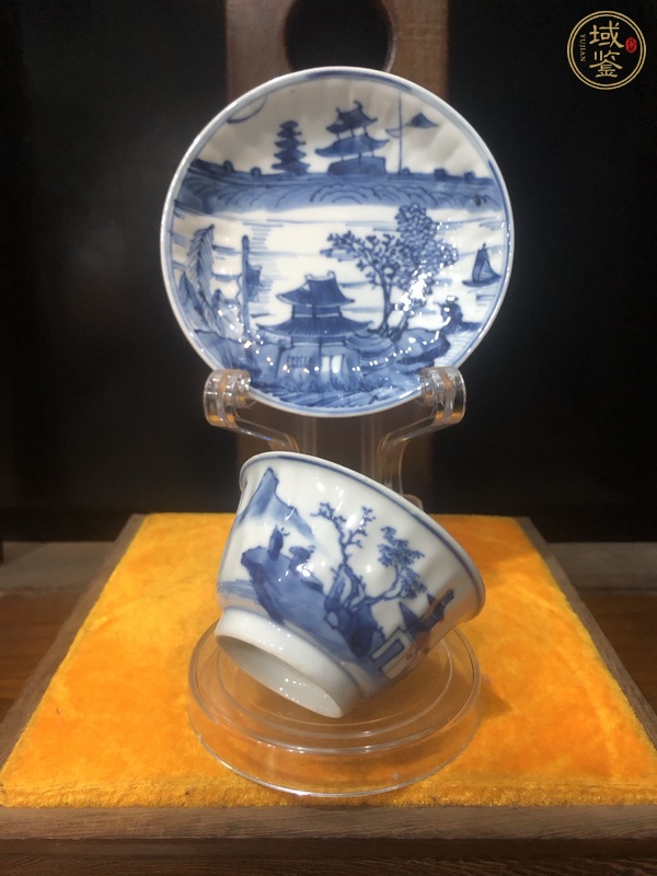 古玩陶瓷青花杯盤真品鑒賞圖