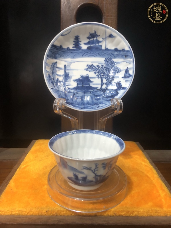 古玩陶瓷青花杯盤真品鑒賞圖