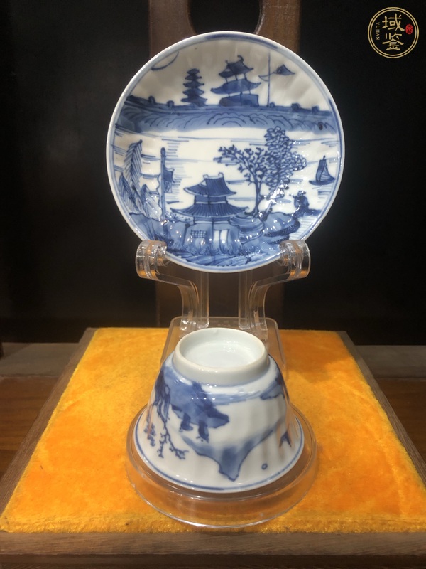 古玩陶瓷青花杯盤真品鑒賞圖
