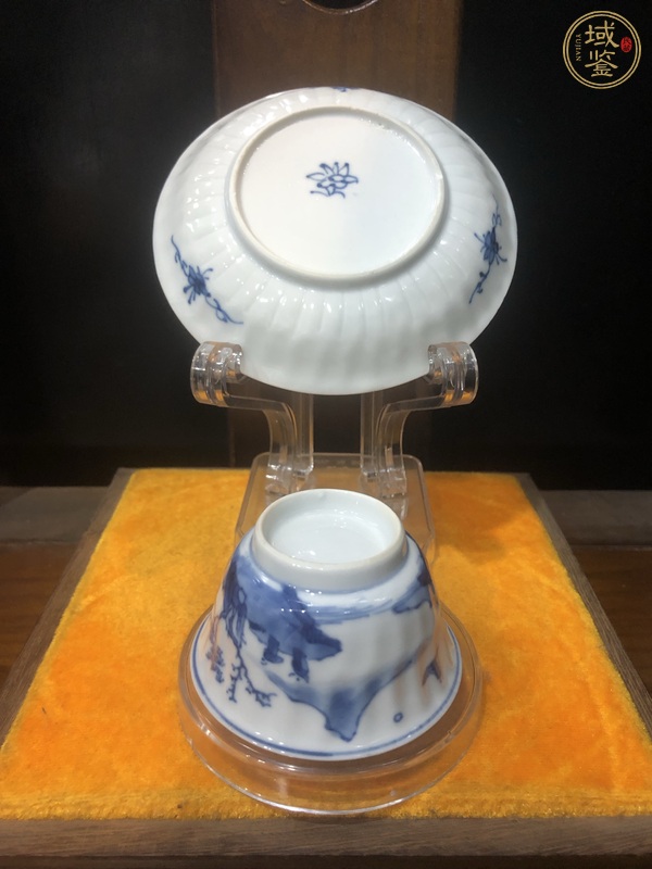 古玩陶瓷青花杯盤真品鑒賞圖