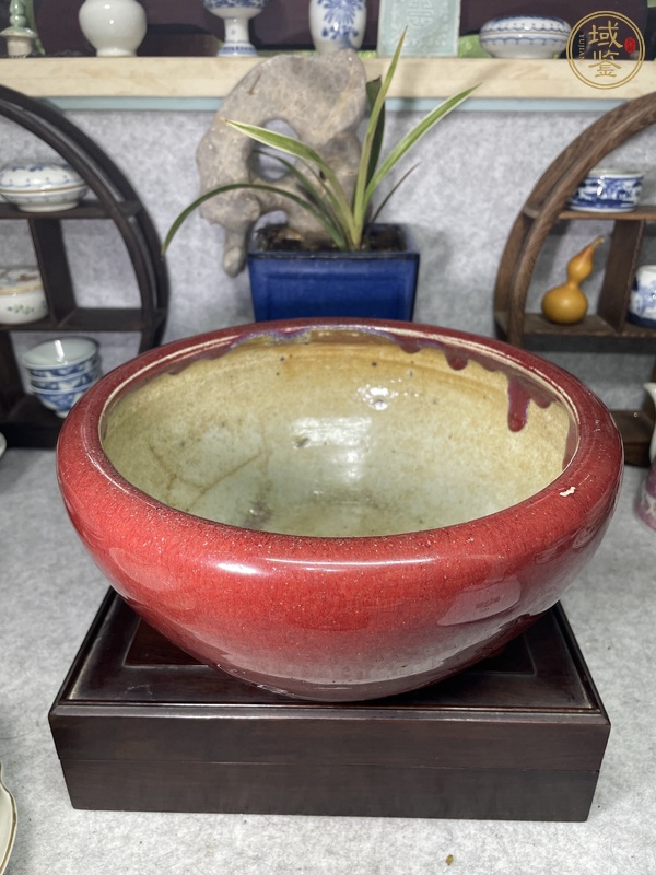 古玩陶瓷鈞紅釉香爐真品鑒賞圖
