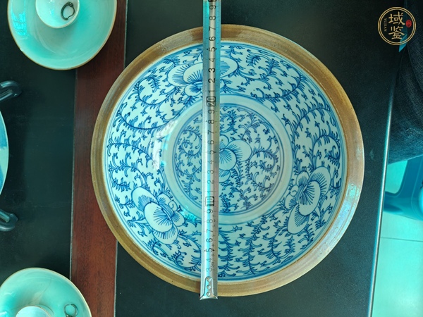 古玩陶瓷青花盆真品鑒賞圖