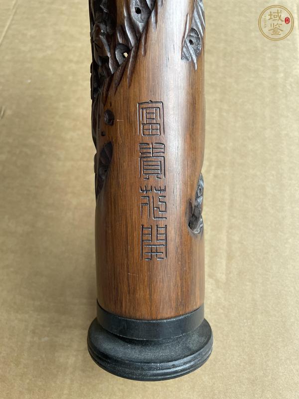 古玩雜項(xiàng)竹雕香筒真品鑒賞圖