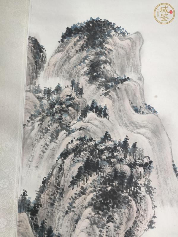 古玩字畫南山松柏圖真品鑒賞圖