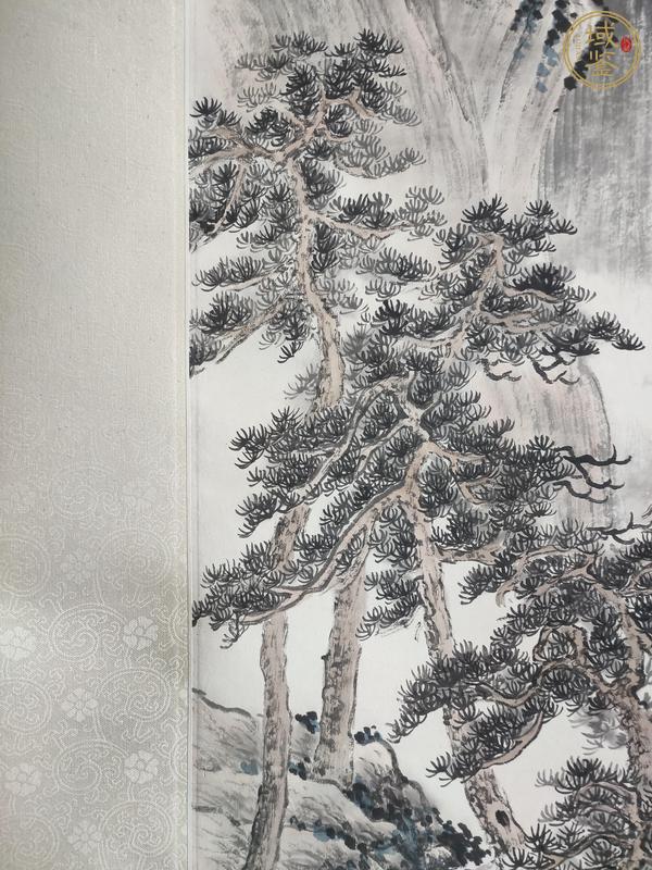 古玩字畫南山松柏圖真品鑒賞圖