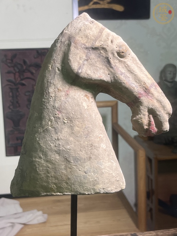 古玩漢代馬頭真品鑒賞圖