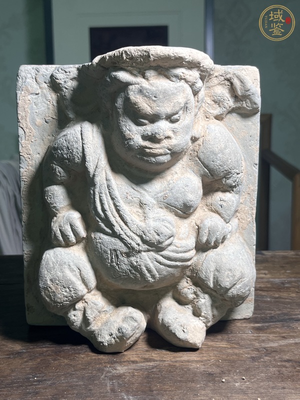 古玩陶瓷力士磚雕真品鑒賞圖