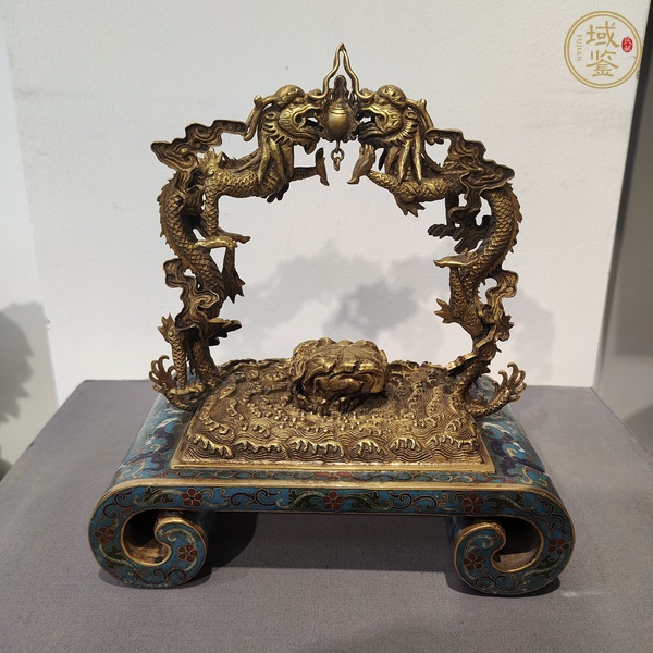 古玩銅器掐絲琺瑯工藝擺件真品鑒賞圖
