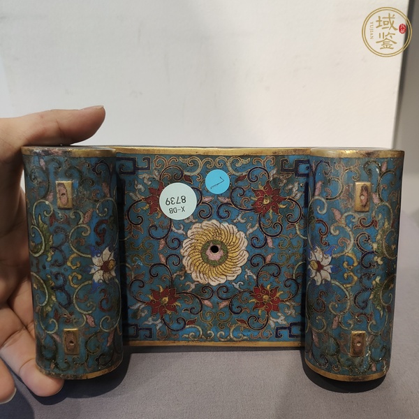 古玩銅器掐絲琺瑯工藝擺件真品鑒賞圖