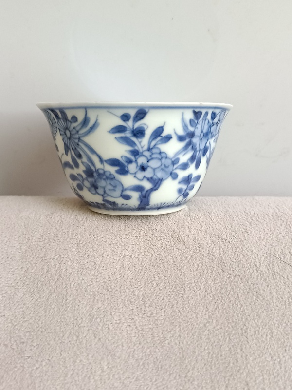 古玩陶瓷青花精衛(wèi)填海杯碟拍賣，當(dāng)前價(jià)格1234元