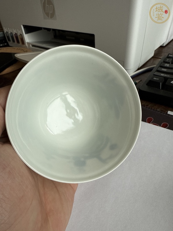 古玩陶瓷青花蓋碗真品鑒賞圖
