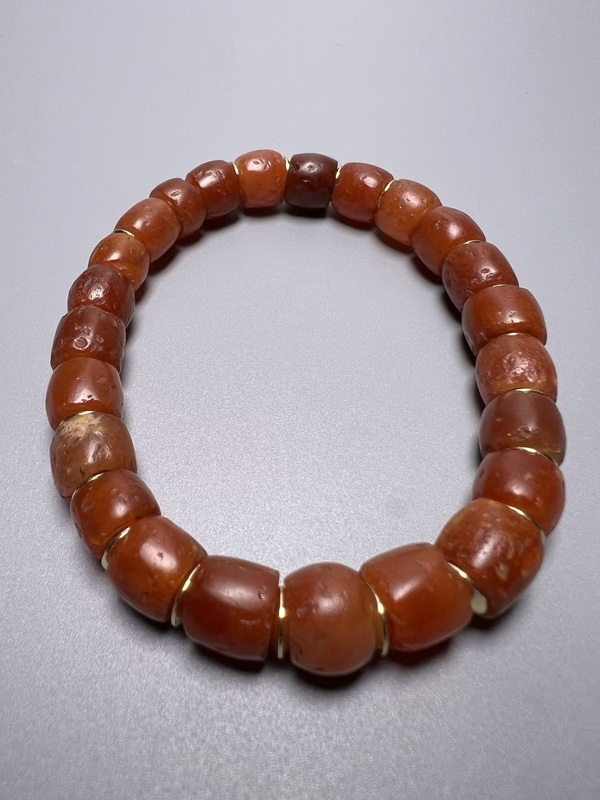 古玩玉器高古瑪瑙珠串拍賣，當前價格18888元