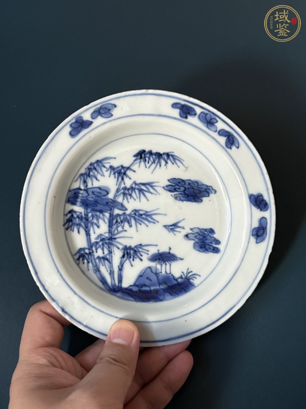 古玩陶瓷青花盤真品鑒賞圖