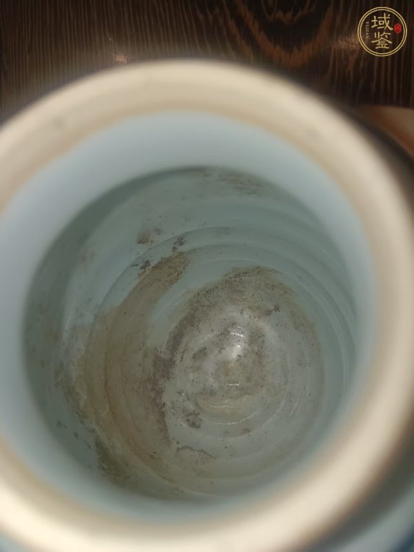 古玩陶瓷青花五彩獅子花卉紋罐真品鑒賞圖