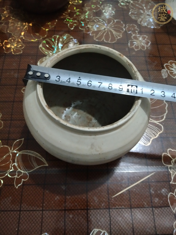 古玩陶瓷白釉褐彩罐真品鑒賞圖