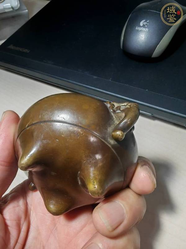 古玩銅器象耳爐真品鑒賞圖