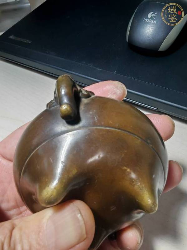 古玩銅器象耳爐真品鑒賞圖