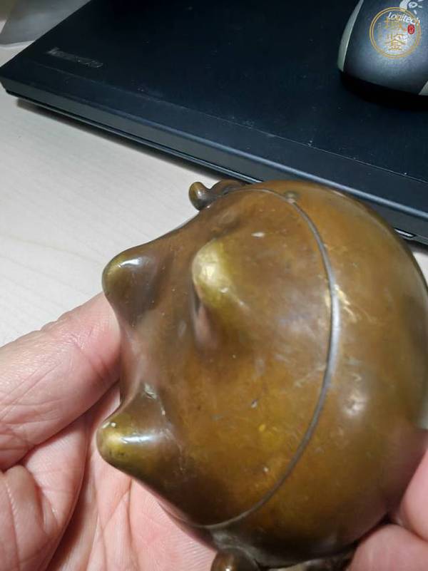 古玩銅器象耳爐真品鑒賞圖