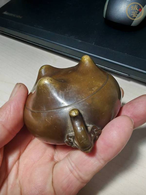 古玩銅器象耳爐真品鑒賞圖
