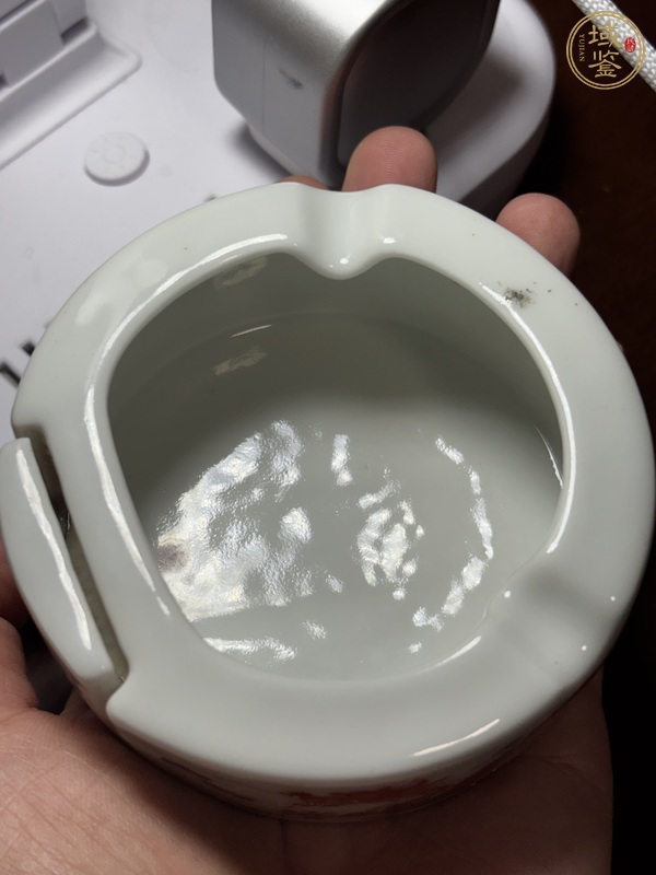 古玩陶瓷粉彩龍鳳紋香缸真品鑒賞圖