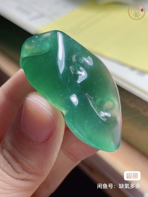 古玩玉器非洲翠(獨(dú)龍玉)隨形掛件真品鑒賞圖