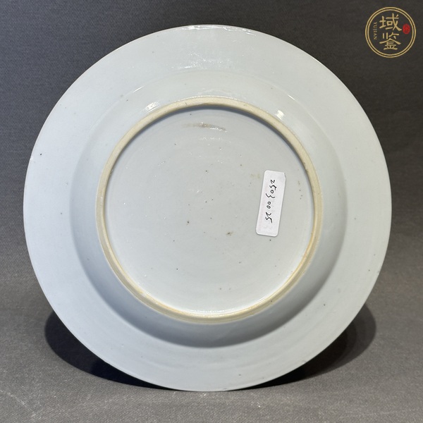 古玩陶瓷墨彩粉彩盤真品鑒賞圖