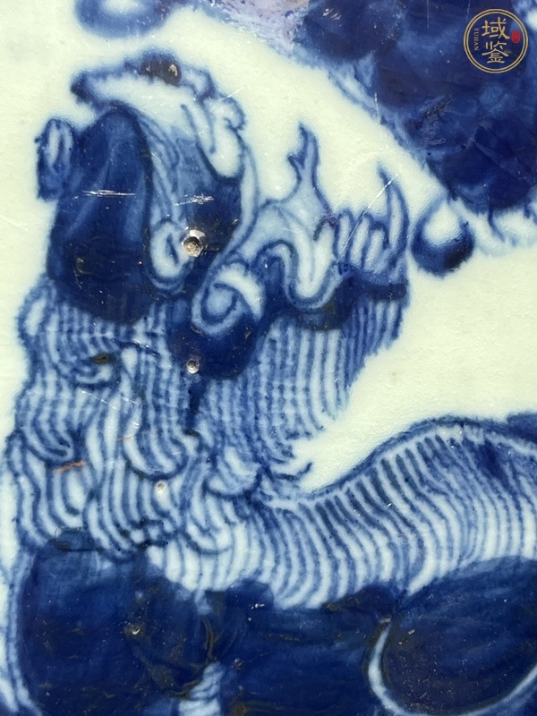 古玩陶瓷豆青青花瓶真品鑒賞圖