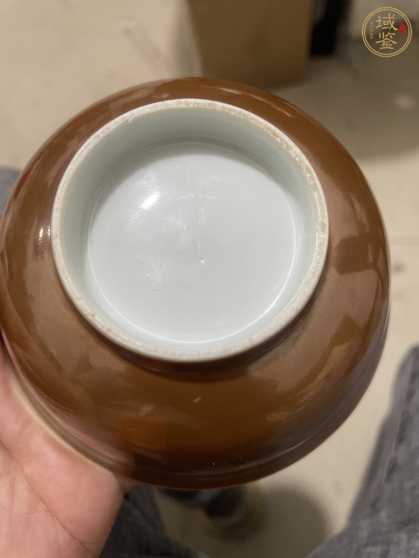 古玩陶瓷紫金釉碗真品鑒賞圖