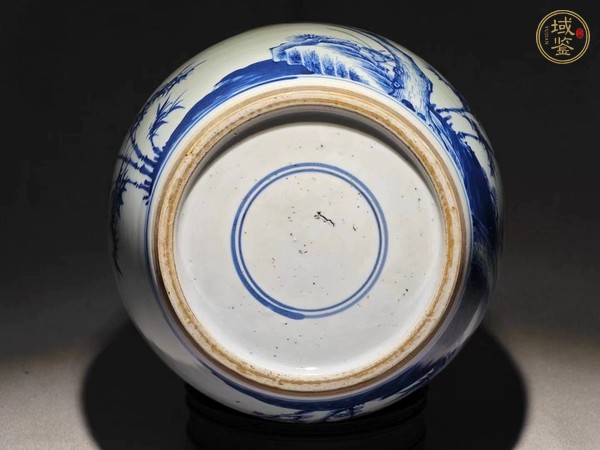 古玩陶瓷歲寒三友松竹梅青花罐真品鑒賞圖