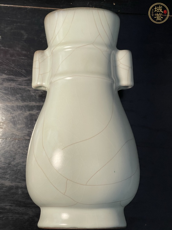 古玩陶瓷現(xiàn)代仿官釉瓶真品鑒賞圖