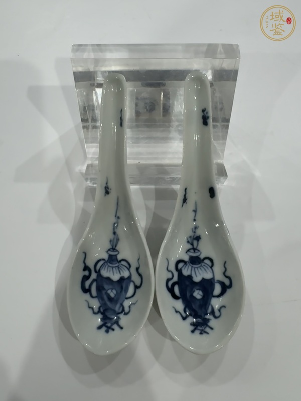 古玩陶瓷青花調(diào)羹、模糊，偏老真品鑒賞圖